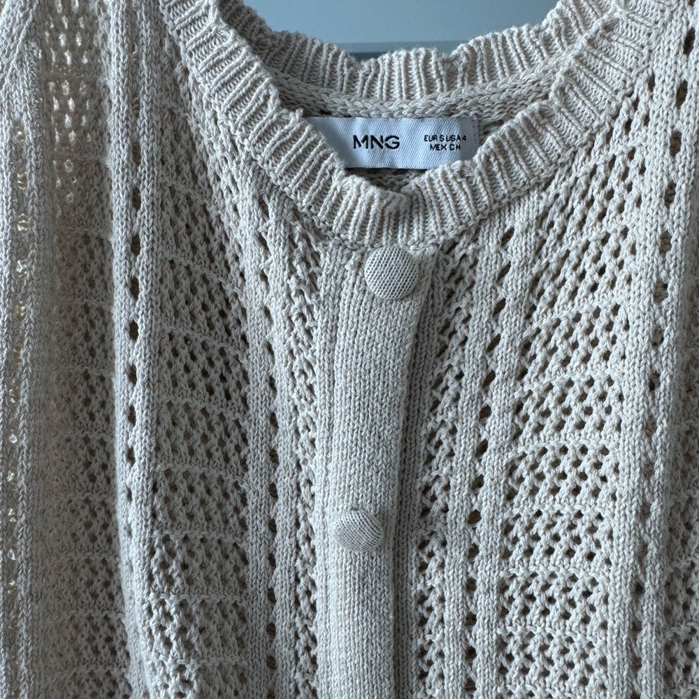 Mango Cream Crochet Dress - Picture 3 of 6